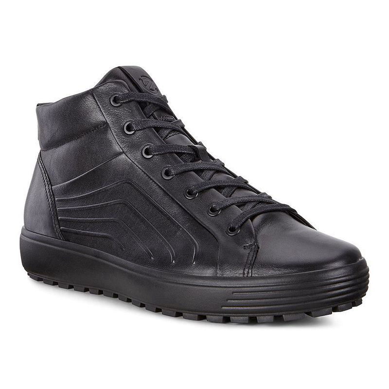 Men Boots Ecco Soft 7 Tred M - Sneaker Boots Black - India ITKEWA391